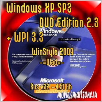 Windows XP SP3 DVD Edition 2.3 + WPI 3.3